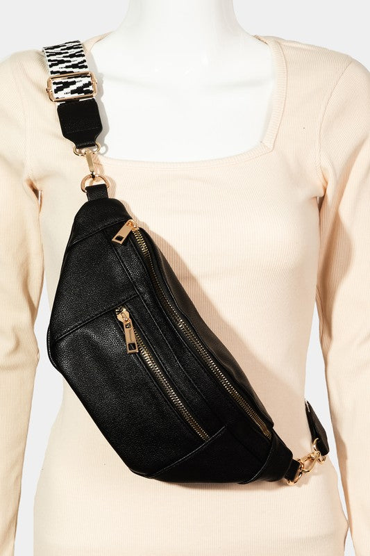 Fame PU Leather Crossbody Bag with Removable Strap 16291 | Gulf Resellers 