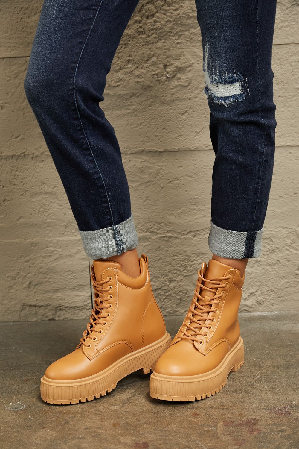 East Lion Corp Platform Combat Boots | Gulf Resellers