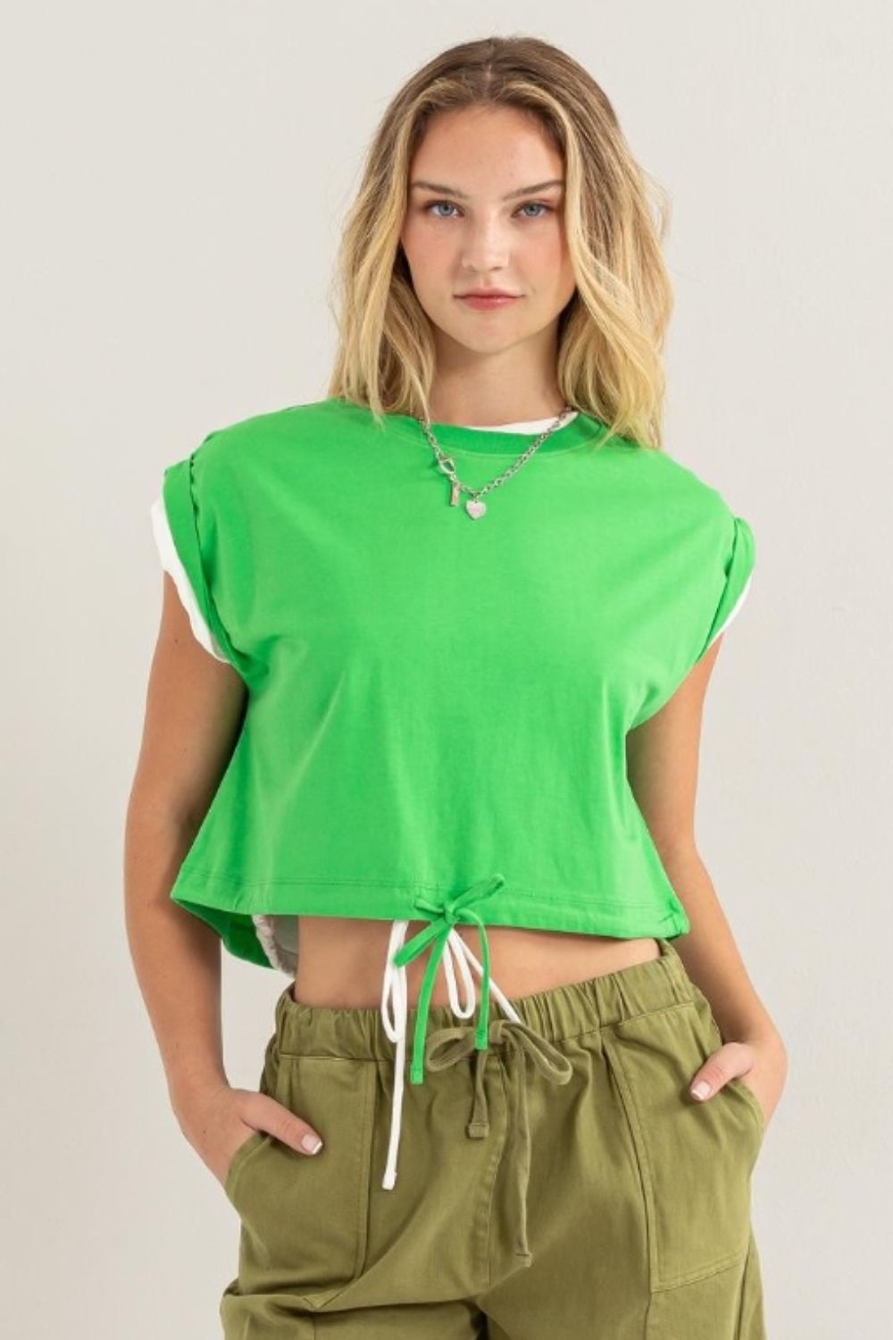 HYFVE Drawstring Hem Crop Top 6762 | Gulf Resellers 