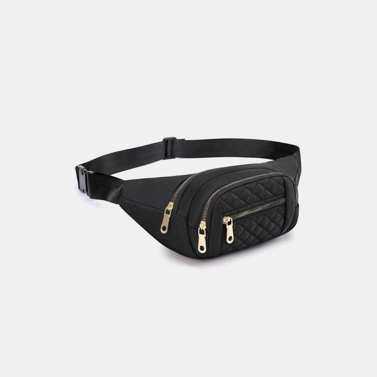 Zenana Quilted Multi Pocket Waist Belt Bag 6538 | Gulf Resellers 