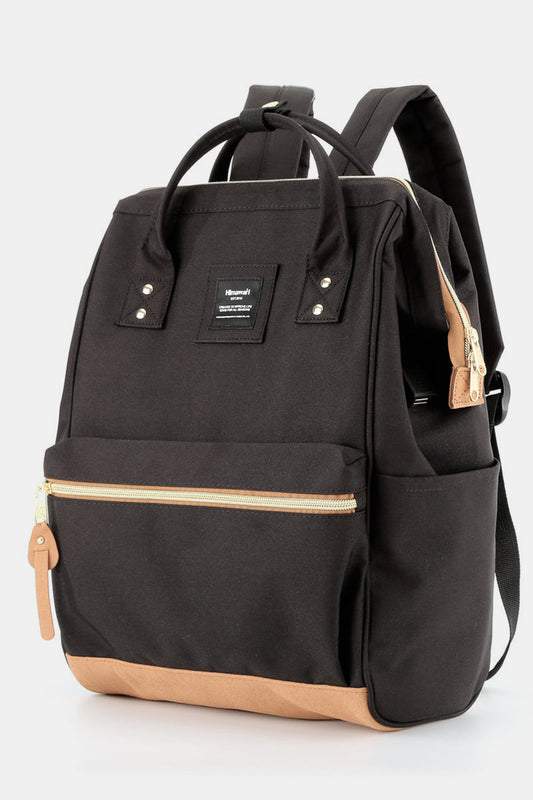 Himawari Contrast Waterproof Canvas Backpack Bag with Side Pockets 16246 | Gulf Resellers 