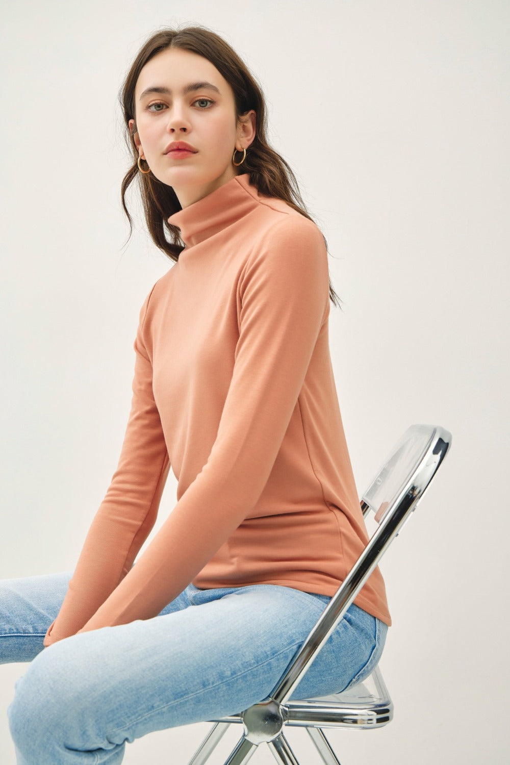 Be Cool Mock Neck Long Sleeve T-Shirt 19324 | Gulf Resellers 