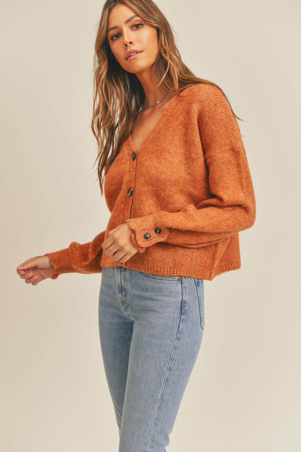 MABLE Long Sleeve Button Down Sweater Cardigan | Gulf Resellers