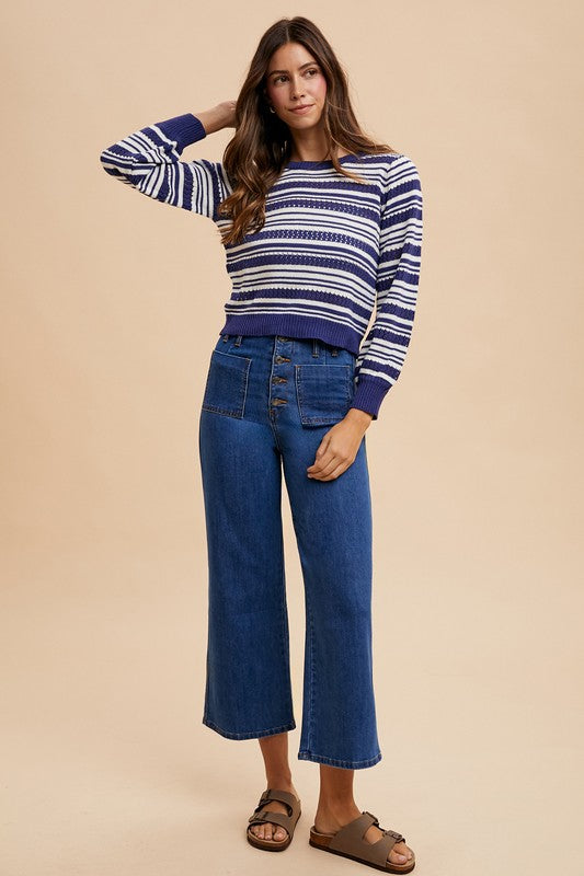 Annie Wear Button Fly High Waist Jeans 21283 | Gulf Resellers 