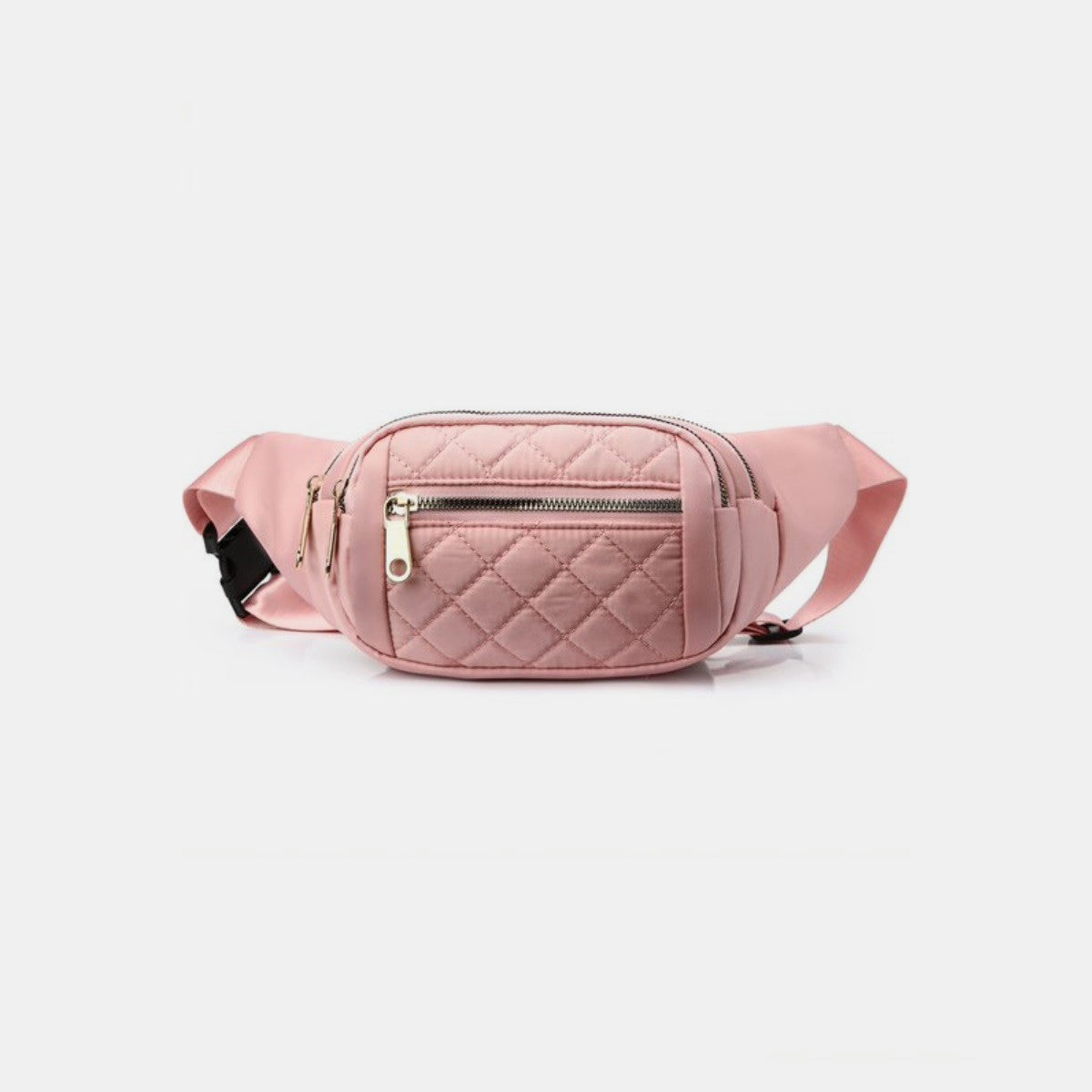 Zenana Quilted Multi Pocket Waist Belt Bag 6542 | Gulf Resellers 