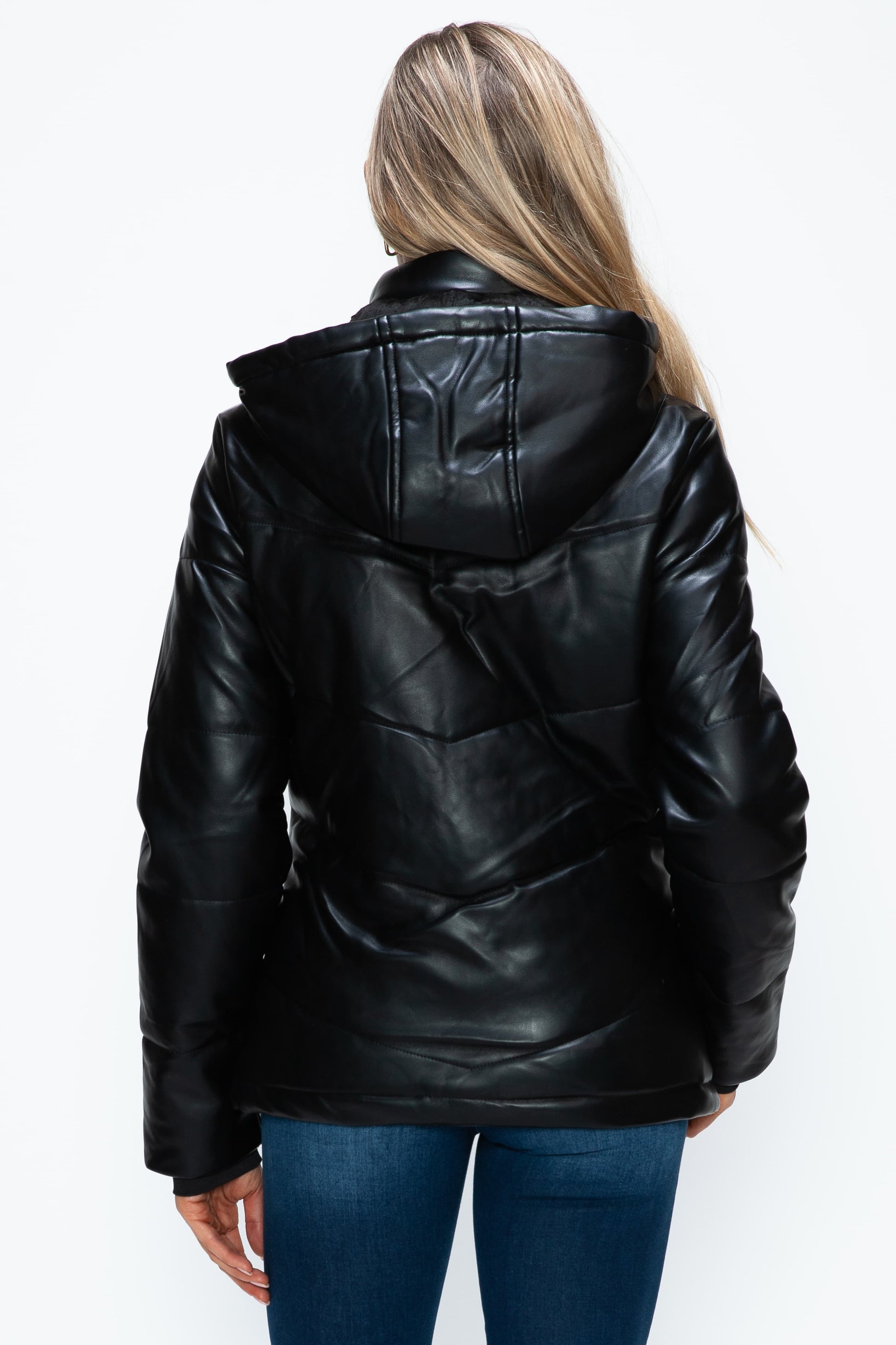 How Dare U Pocketed Zip Up Puffer Jacket with Removable Hood 15683 | Gulf Resellers 