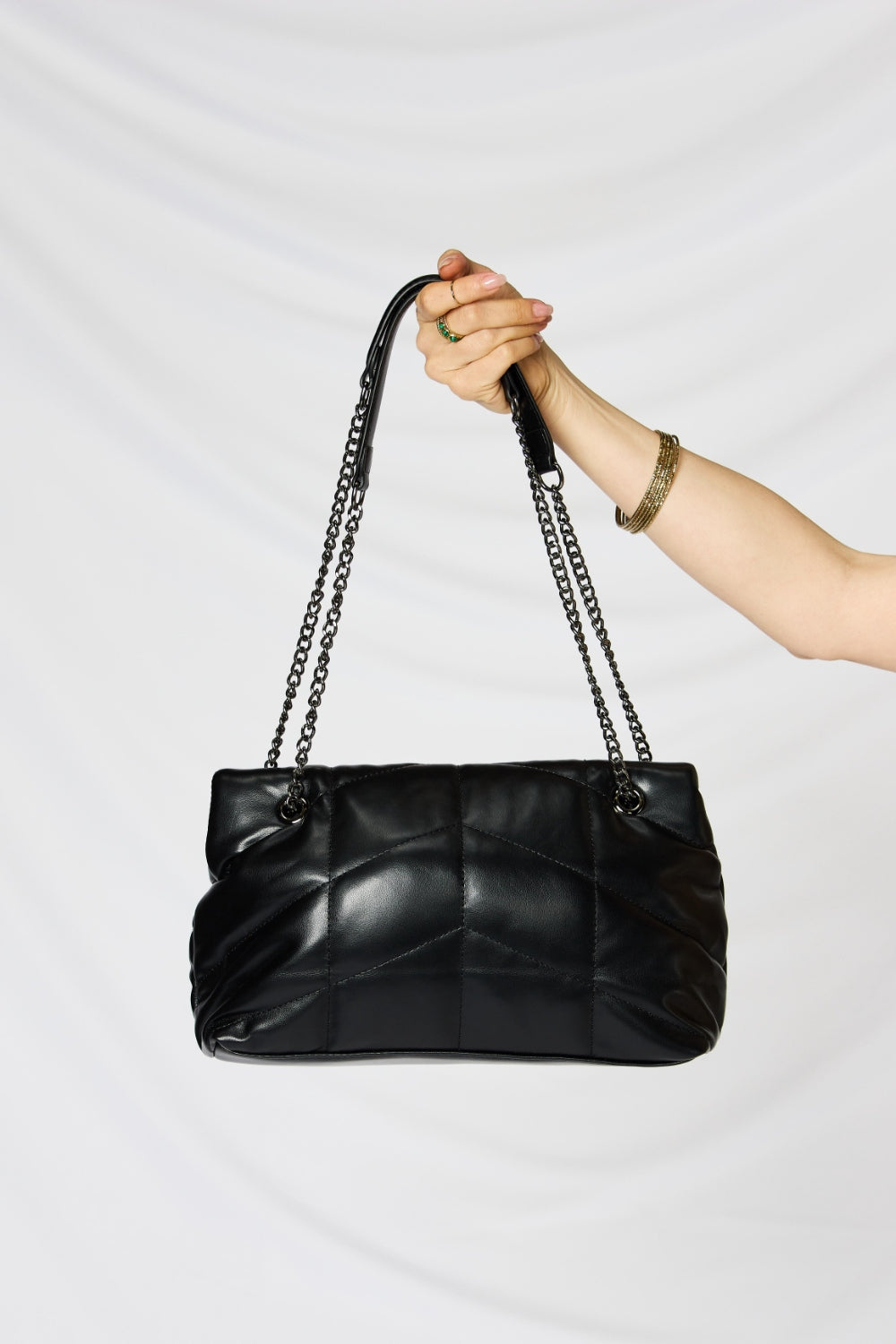 SHOMICO PU Leather Chain Handbag | Gulf Resellers